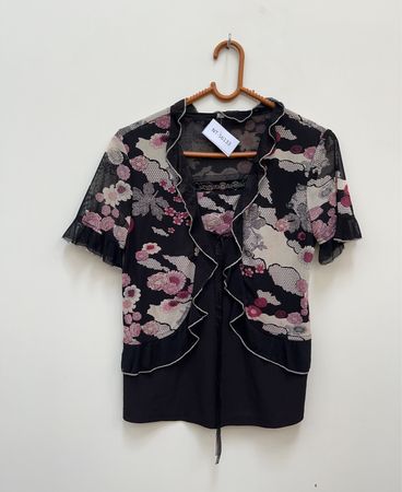Floral Kimono-Style Top