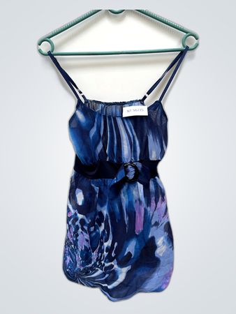 Blue Printed Romper