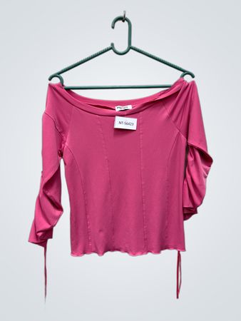 Specchio Pink Off-The-Shoulder Top
