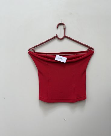 Red Off-The-Shoulder Top