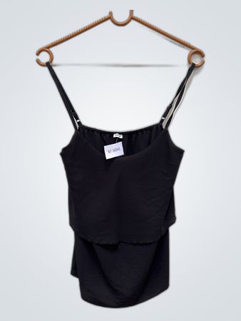 Pimkie Black Ruffled Top