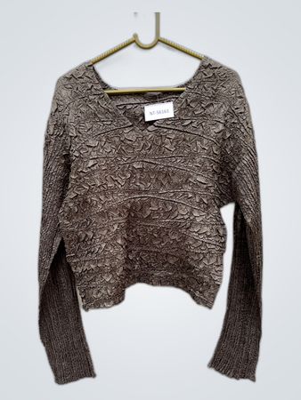Gray Cropped Sweater