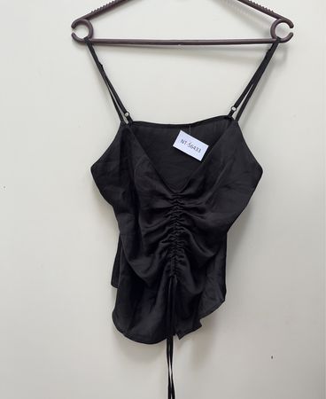 Black Ruched Top
