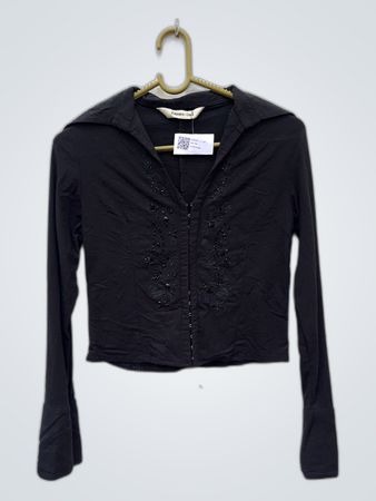 Kapqko-Dadi Black Long-Sleeve Top