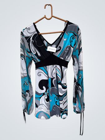 Blouse with Abstract Pattern