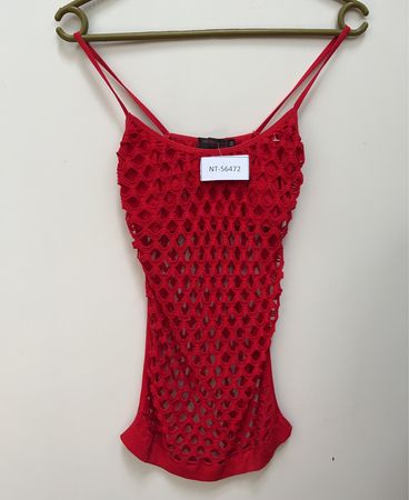Red Crochet Bodysuit