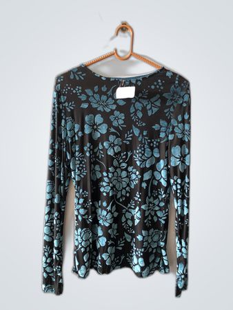 flame Long Sleeve Floral Top