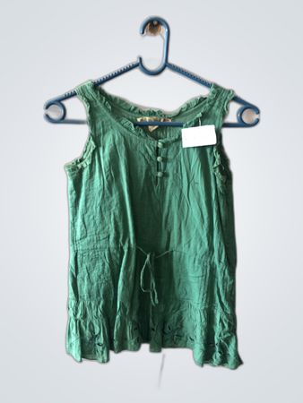 Green Sleeveless Top