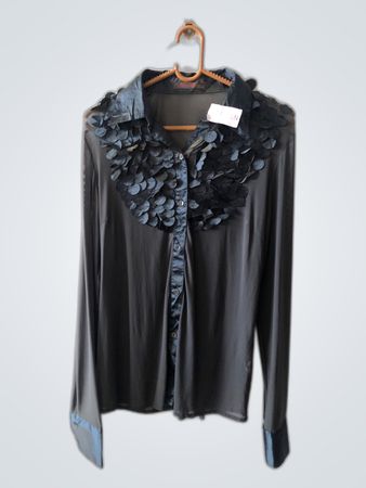 Black Floral Blouse