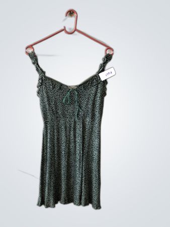 Unbranded Green Polka Dot Mini Dress