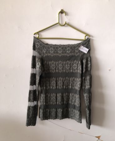 Grey Knit Top