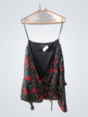 QUIZ Floral Polka Dot Top