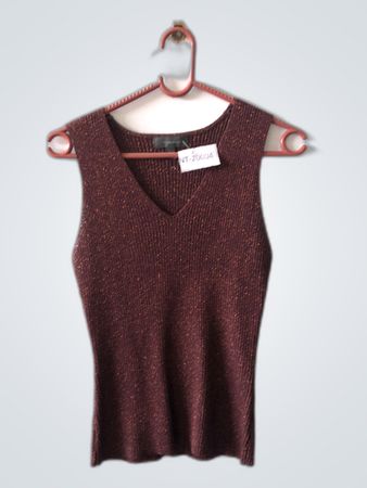 Urban Kiabi Brown Sleeveless Top