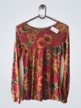 Unbranded Floral Print Long Sleeve Blouse