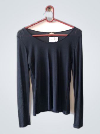 Atos Lombardini Long-Sleeve Mesh Top