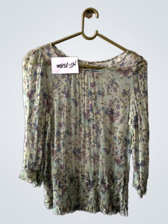 Blouse with Floral Pattern