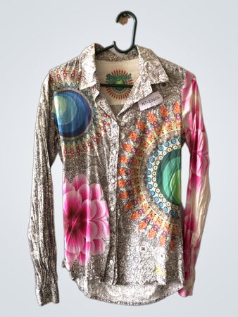 Desigual Long Sleeve Floral Shirt