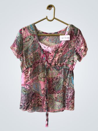Blouse with Paisley Pattern