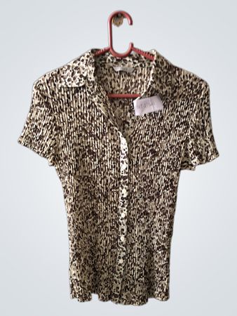 Marks & Spencer Leopard Print Short Sleeve Shirt