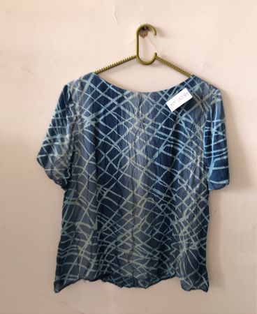 Klass Blue Patterned Top