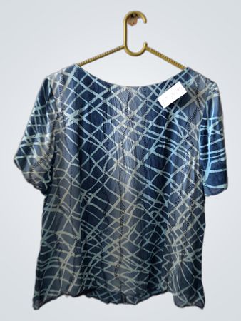 Klass Blue Patterned Top
