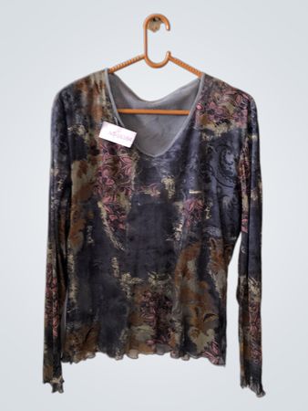 Blouse with Floral Pattern