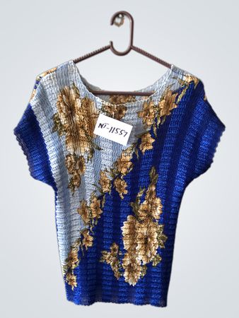 Blue Floral Top