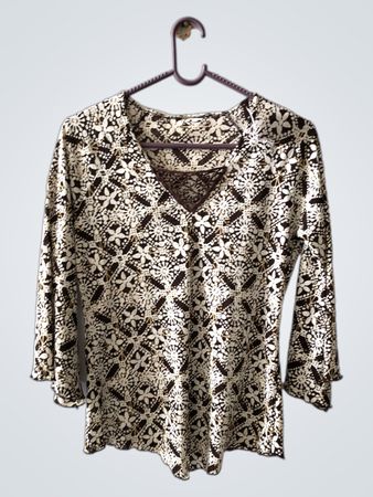 Unbranded Floral Print V-Neck Blouse