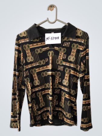 Long Sleeve Patterned Shirt