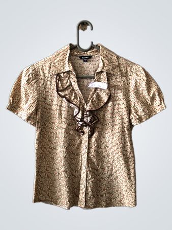 Neu Mor Polka Dot Short Sleeve Blouse