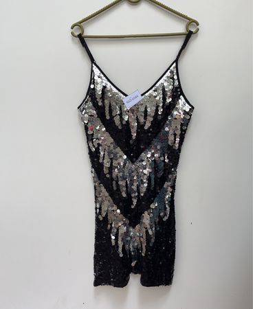 Dia Code Sequin Bodysuit