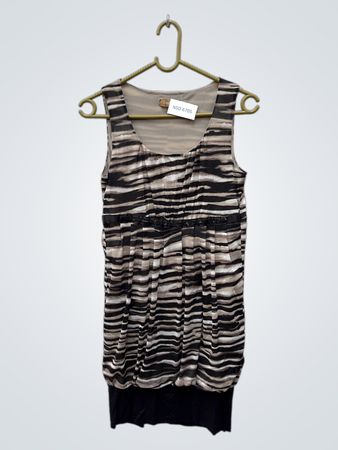 Conbipel Striped Sleeveless Mini Dress