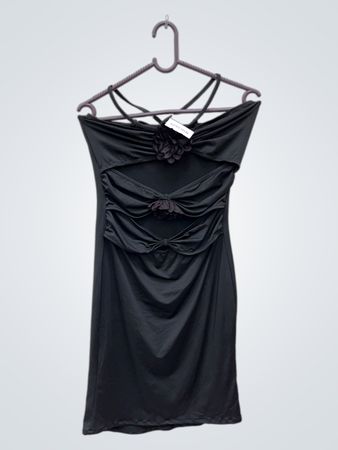 Unbranded Black Cut-Out Mini Dress