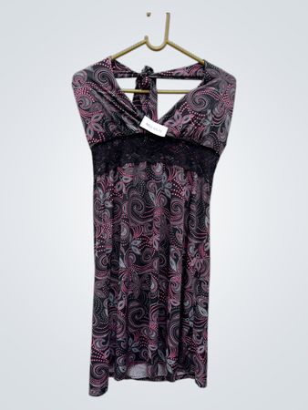 Unbranded Patterned Halter Mini Dress