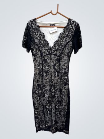 Yessica Black Lace Dress