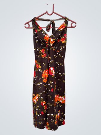 Floral Halter Neck Dress