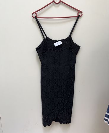 Wallis Black Lace Mini Dress