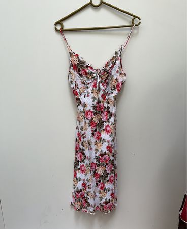 Floral Print Spaghetti Strap Mini Dress