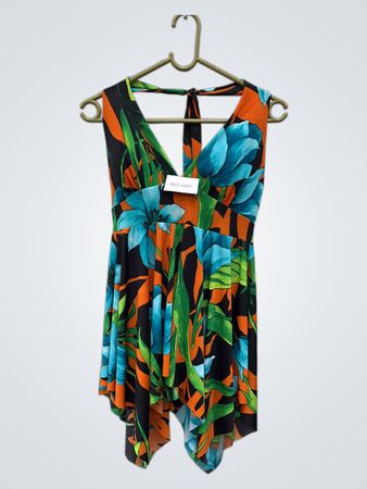 Unbranded Floral Print Halter Dress