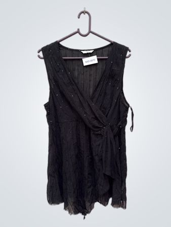 Black Sheer Top