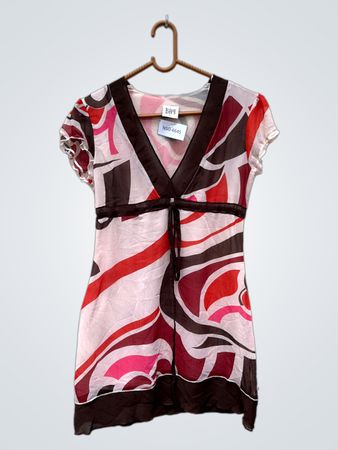 Bay Printed V-Neck Blouse