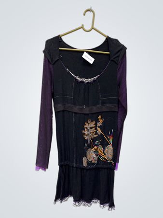 Franstyle Black Long-Sleeve Top