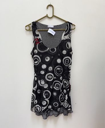 Cache Cache Black and White Dress