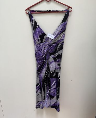 Purple Patterned Dress