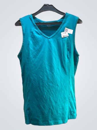 Unbranded Teal V-Neck Tank Top