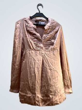 Pink Long-Sleeve Blouse