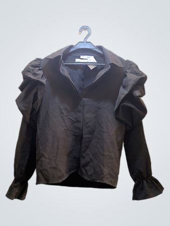 Black Ruffled Blouse