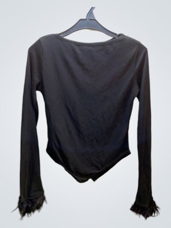 Bel Air Paris Black Long Sleeve Bodysuit