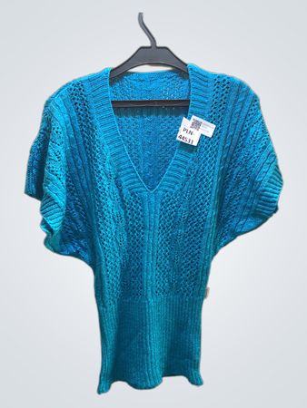Blue Knit Top