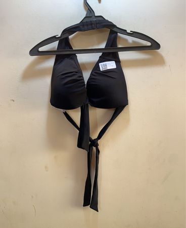 Black Halter Neck Bikini Top